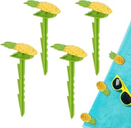 Strandstoel Handdoekclips - Strandlaken Knijpers - Buiten Zitten - Winddicht Ontwerp - 4 Stuks - Ananas — thumbnail 1