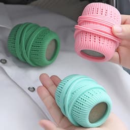 3 stuks/set wasmachine wasbal - wasverzachter dispenser - herbruikbare was sponsbal voor wasmachine en droger - huishoudelijk alternatief voor vloeibare wasverzachter - geschikt voor alle wasmachines — thumbnail 3