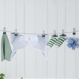 Wasknijpers Metaal - Kledingclips Ophangclips - Kleding Drogen - Roestvrij Staal - 8 stuks - Groen — thumbnail 3