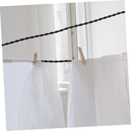 Camping Waslijn - Droogtouw Buiten - Kleding Drogen - Elastisch Touw - 300 cm - Zwart — thumbnail 5