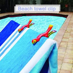 Strandstoel Handdoek Clips - Wasknijpers Papegaai - Handdoeken Bevestigen - Duurzaam Kunststof Ontwerp - 12 x 6.5 x 7 cm — thumbnail 2