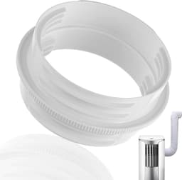 Afvoerslang Adapter - Slang Aansluiting - Airco Onderdeel - 13cm Binnen 15cm Buiten - 19.8 x 14.5 cm - Wit — thumbnail 1