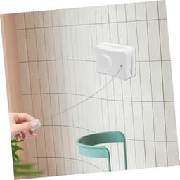 Intrekbare Waslijn - Drooglijn Kledinglijn - Kleding Drogen - Verstelbare Lengte - 51 Meter - Wit — thumbnail 2
