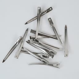 Metalen Haarspelden - Eendenbek Clips - Haar Stylen - Ergonomisch Ontwerp - 9 cm - Zilver — thumbnail 2