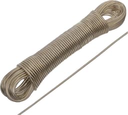 Kledinglijn Reis - Waslijn Buiten Binnen - Kleding Drogen - Verstelbare Lengte - 20 Meter - Zilver — thumbnail 1