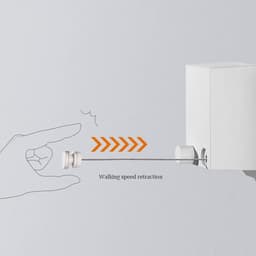 Waslijn Telescopisch - Kledinglijn Binnen - Kleding Drogen - Perforatievrij Bevestigen - 42 m - Zwart — thumbnail 2