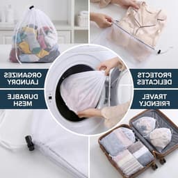 Wasmachine Wasnetjes Set van 5 – 30 x 40 cm, Fijnmazige Waszak voor Ondergoed, Sokken en Handdoeken — thumbnail 3