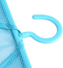 Multifunctionele Hangende Netzakhanger - Sokken Ondergoedopslag voor Badkamer Kledingkast Wasserij Waslijn - Buiten - 118 x 102in - Blauw Wasknijperzak — thumbnail 3
