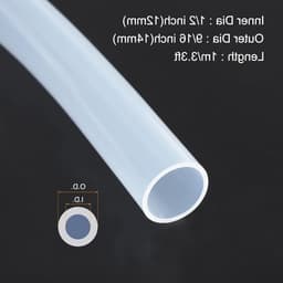 Duidelijke Siliconen Slang 12mm ID en 14mm OD voor Pomp, Afvoer en Irrigatie - 1m Lengte — thumbnail 5