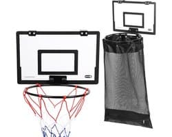 Hangende wasmand in de vorm van een basketbal, ideaal voor slaapkamer, badkamer en utility room, eenvoudig te bevestigen zonder boren, 2-in-1 waszak voor efficiënt gebruik