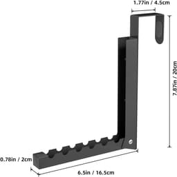 REWYTAZ-2 stuks - Inklapbaar Wanddroogrek - Wandmontage voor Kleding - Kledinghanger - Uitklapbaar Kledingrek Wand - Wanddroogrek voor Kleding - Droogrek voor kleding aan de muur - Droogrek voor wasgoed - Zwart — thumbnail 1