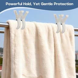 4 stuks grote handdoekclips voor strandstoelen - handdoekclips voor zwembadstoelen - stevige jumbo wasknijpers en grote clips met siliconen pads - multifunctionele stoelclips voor handdoeken — thumbnail 5