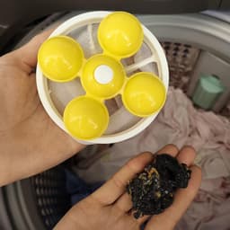 Haarfilters Wasmachines - Pluisvangers - Kleding Reinigen - Herbruikbaar Ontwerp - 4.5 cm - Geel — thumbnail 2