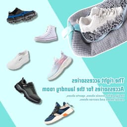 Set van 2 Herbruikbare Schoenwaszakken voor de Wasmachine - Ideaal voor Sneakers en Alle Schoenmaten met Rits — thumbnail 3