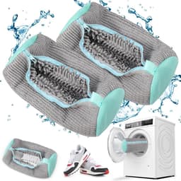 Schoenwaszak voor de wasmachine met rits, microvezel, geschikt voor alle soorten schoenen, 360 graden reiniging — thumbnail 1