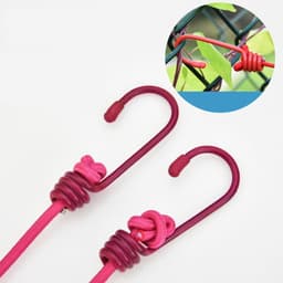 Draagbare Waslijn - Reis Waslijn - Kleding Drogen - Antislip Clips - 3.6 Meter - Roze — thumbnail 2