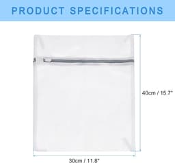 VHV 3 Pack Waszakken - Netwaszakken - Wasnetten - Grote duurzame zakken - Delicate kleding - Perfect voor wasmachines - Sokken - overhemden - T-shirts - 30x40 — thumbnail 5
