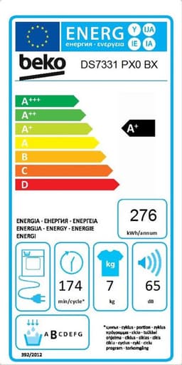 Beko DS7331PX0BX - Warmtepomp wasdroger - NL/FR — thumbnail 2