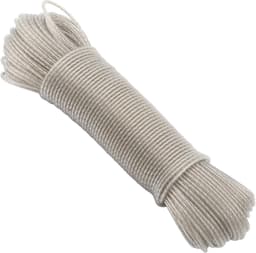 Wasknijperlijn Set - Waslijn Buiten - Kleding Drogen - Extra Sterk Staalkern - 2x 30 Meter - Transparant — thumbnail 5