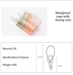 Dailygoods- Wasknijpers 24 stuks - Multifunctionele Klemmen - Winddichte Clips - Kunststof - Geschikt voor Balkons - Hoogwaardig PP-materiaal — thumbnail 4