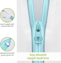 2 Stuks Wasnetten met Handvatten, 10 x 12 Inch Wasnet voor Wasmachine, Ideaal voor Ondergoed, Lingerie en Babykleding — thumbnail 2