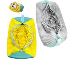 Herbruikbare Waszak voor Sneakers en Schoenen, 2 Delen met Rits, Ideaal voor Wassen in de Wasmachine, Mesh Ontwerp