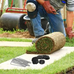 MTTProducts - Grondankers - U-vormige Pegs - Anti-Roest - 150 x 35 mm - Tuin en Tent - 100 Stuks - Inclusief Buffer Discs — thumbnail 4