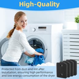 Vervangend plint filter geschikt voor Miele T1-droger - 9164761 Warmtepompdroger - zorgt ervoor dat de droger soepel blijft werken en vrij blijft van pluizenophoping - plintfilter voor warmtepompdroger - 4 stuks — thumbnail 4