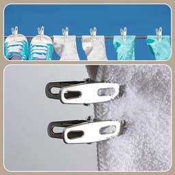 Sterke Grote Wasknijpers van RVS, Winddichte Klemmen voor Zware Kleding en Wasgoed (50 Stuks, 5 x 1,2 cm) — thumbnail 4