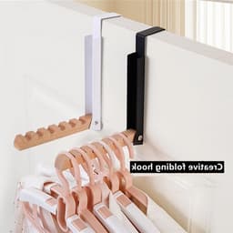 Opvouwbaar droogrek voor kleine ruimtes, 2 stuks hangend kapstok voor wasruimte, badkamer en slaapkamer, ideaal voor reisopslag en drogen (wit) — thumbnail 3