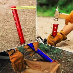 Zware metalen tentpennen voor kamperen, 12-8 inch met haak, geschikt voor harde grond en rotsachtige ondergronden — thumbnail 5