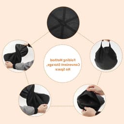 Dailygoods- Kruidenafdruiprek 4-laags - Opvouwbaar - Afdruiprek voor Planten - Duurzaam Net - Geschikt voor Kruidendrogen - Zwart/Oranje - Planten Droger — thumbnail 4