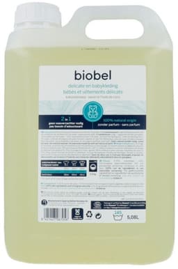 Biobel – Vloeibaar Wasmiddel voor Delicate en Babykleding – 5L – 100% Natuurlijk — thumbnail 1
