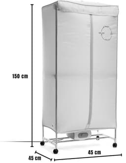 RWB® Elektrisch Droogrek - Elektrisch Wasrek - Droogrek - Grijs - 45cm x 45cm x 150cm — thumbnail 5