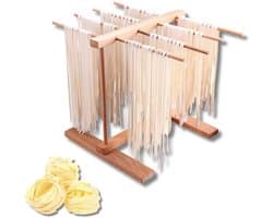 Houten pastadroogrek - efficiënt drogen - 1 stuk - natuurlijk hout - 15,4 x 8,7 x 11,8 inch