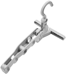 Dailygoods- Opvouwbaar Droogrek - 2 Stuks - Kledinghangers - Ruimtebesparend - Draagbaar - Hoogwaardig ABS - 5 Gaten - Kledinghanger — thumbnail 5