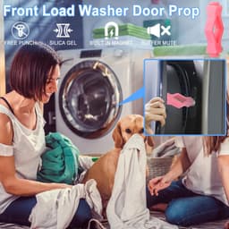 Dailygoods- Wasmachine Deurstopper met Magneten - Deurhouder - Antislip - Duurzaam Silicoon - Geschikt voor Voorladers - Beschermt tegen Krassen — thumbnail 4