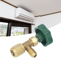 Dailygoods- Koelmiddelventiel Hoogwaardig Koper - Airconditioning Ventiel - 1/4 Inch SAE - Antislip Schakelhendel - Eenvoudig te Installeren - Compact Design - Koelmiddelklep — thumbnail 5