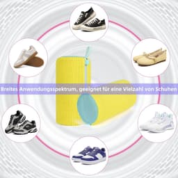 Dailygoods- Schoenwaszak Set van 2 - 360° Reinigingssysteem - Schokabsorberend - Geluidsreducerend - Herbruikbaar - Voor sportschoenen/casual schoenen - Schoenreiniger — thumbnail 4