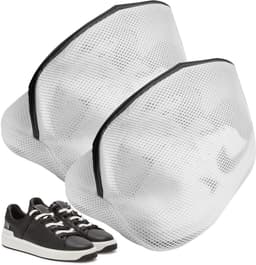 Dailygoods- Wasmachineschoenwaszakken - Herbruikbare Wasnetten - Dubbellaags Gaas - Universele Maat 24x24x40 cm - Bescherming voor Schoenen - Robuust Polyestermateriaal - Waszak — thumbnail 1
