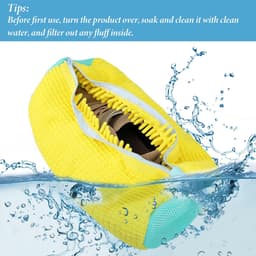 Dailygoods- Schoenwaszak - Innovatief ritsontwerp - Herbruikbaar wasnet - 39 x 19 cm - Bescherming voor schoenen - Lichtgewicht en draagbaar - Sneakerwaszak — thumbnail 4