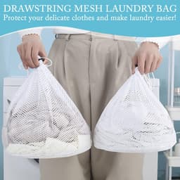 Dailygoods- Waszak - 2 Stuks - Duurzaam Polyester - Waszak voor Kleding - Waszak voor Ondergoed - Waszak voor Baby Kleding - Beschermt Kleding in Wasmachine - Wasmachinezak — thumbnail 2