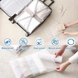 Dailygoods- Opbergzakken 16 Stuks - Ruimtebesparende Opbergtassen - Kledingzakken - Compressiezakken - Luchtdichte Zak - Ideaal voor Koffer - Opbergzak — thumbnail 2
