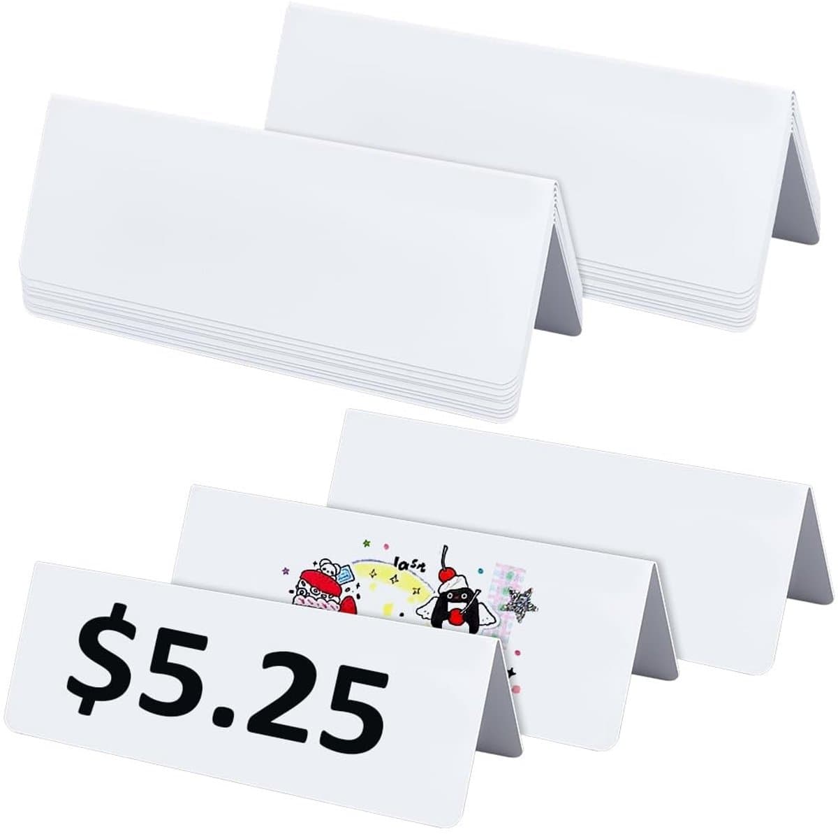 Dailygoods- Naamkaart 20 Stuks - Herbruikbare Tafelkaarten - Droog Uitwisbaar - Naamkaartjes Bruiloft - Naamkaartjes Conferentie - Ideaal voor Kantoor - Tafelkaart — afbeelding 1