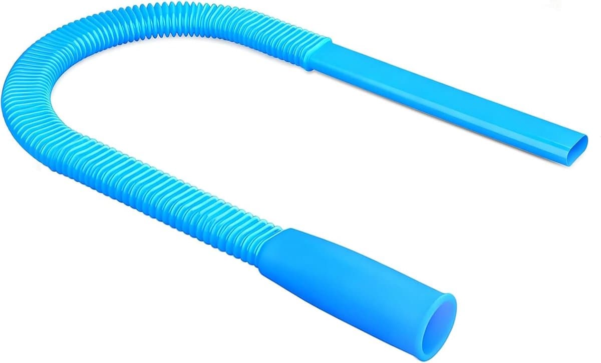 Slang - Stofzuigerslang - Kunststof - Universeel - Ventilatiepijp van de stofzuiger - Compatibel met de meeste stofzuigers - Geschikt voor het reinigen van de uitlaatopeningen van wasdrogers - 80cm - Blauw — afbeelding 1