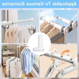 Compacte Reis Droogrek voor Kamperen, Opvouwbare Mini Wasdroger, Ruimtebesparend en Draagbaar voor Balkons, Hotels en Buitenactiviteiten, tot 3,3 kg Wasgoed — thumbnail 4