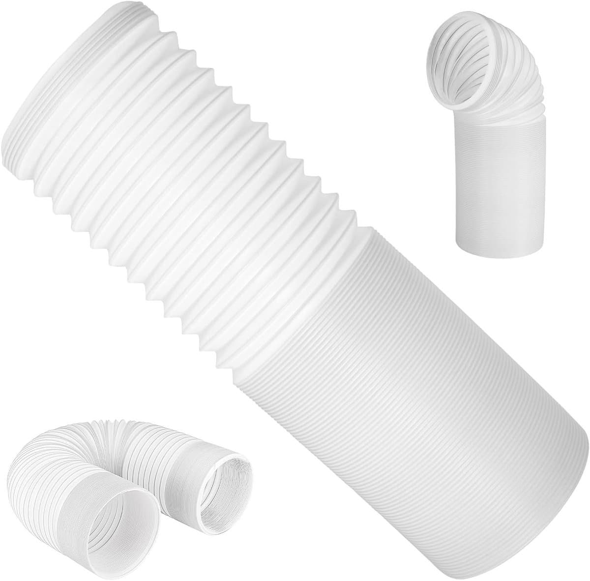 Afvoerslang Airco - Mobiele Airco Slang - Airco Ventilatie - Telescopisch Ontwerp - 150 mm x 200 cm - Wit — afbeelding 1