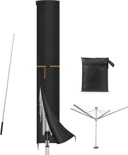Beschermhoes voor Droogmachine - Universele Weerbestendige Dekking met Rits en Stang, Oxford Stof, 200 x 32 cm, Ideaal voor Bescherming tegen Wind en Weer — thumbnail 1