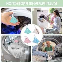 Mini Triangle Waszakken - 4 Stuks Mesh Waszakken met Rits voor Ondergoed, Sokken en Delicate Kleding - Ideaal voor de Wasmachine en Reizen (4 Kleuren) — thumbnail 5
