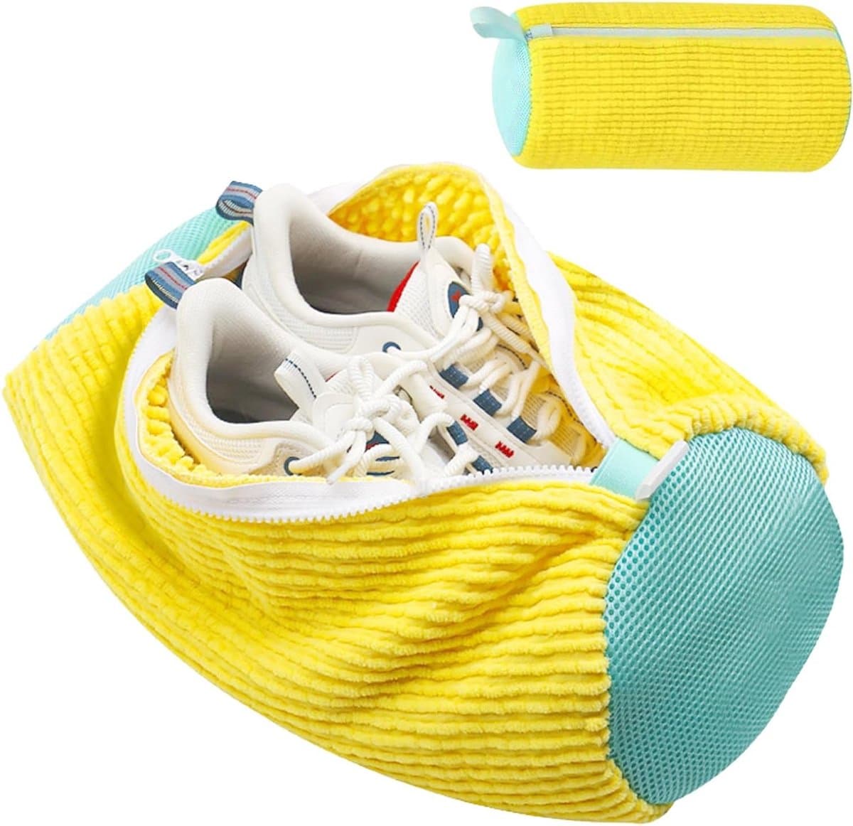Waszak voor Schoenen - Herbruikbare en Duurzame Waszak voor Sport- en NetSchoenen 19 x 39 cm Geel, Perfect voor de Wasmachine — afbeelding 1